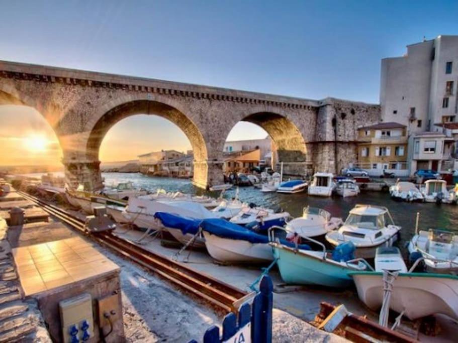 Superbe Logement Au Vallon Des Auffes Marseilles Exterior foto